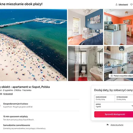 Klimatyczny Przy Plazy W Sopocie Apartment